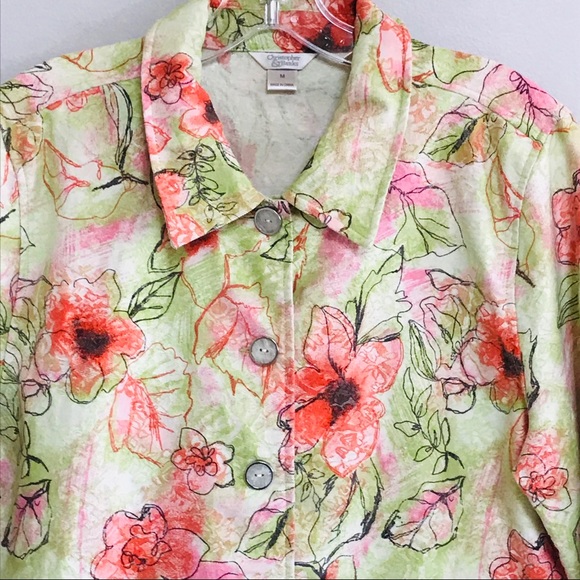 Christopher & Banks Floral blazer - Picture 2 of 10